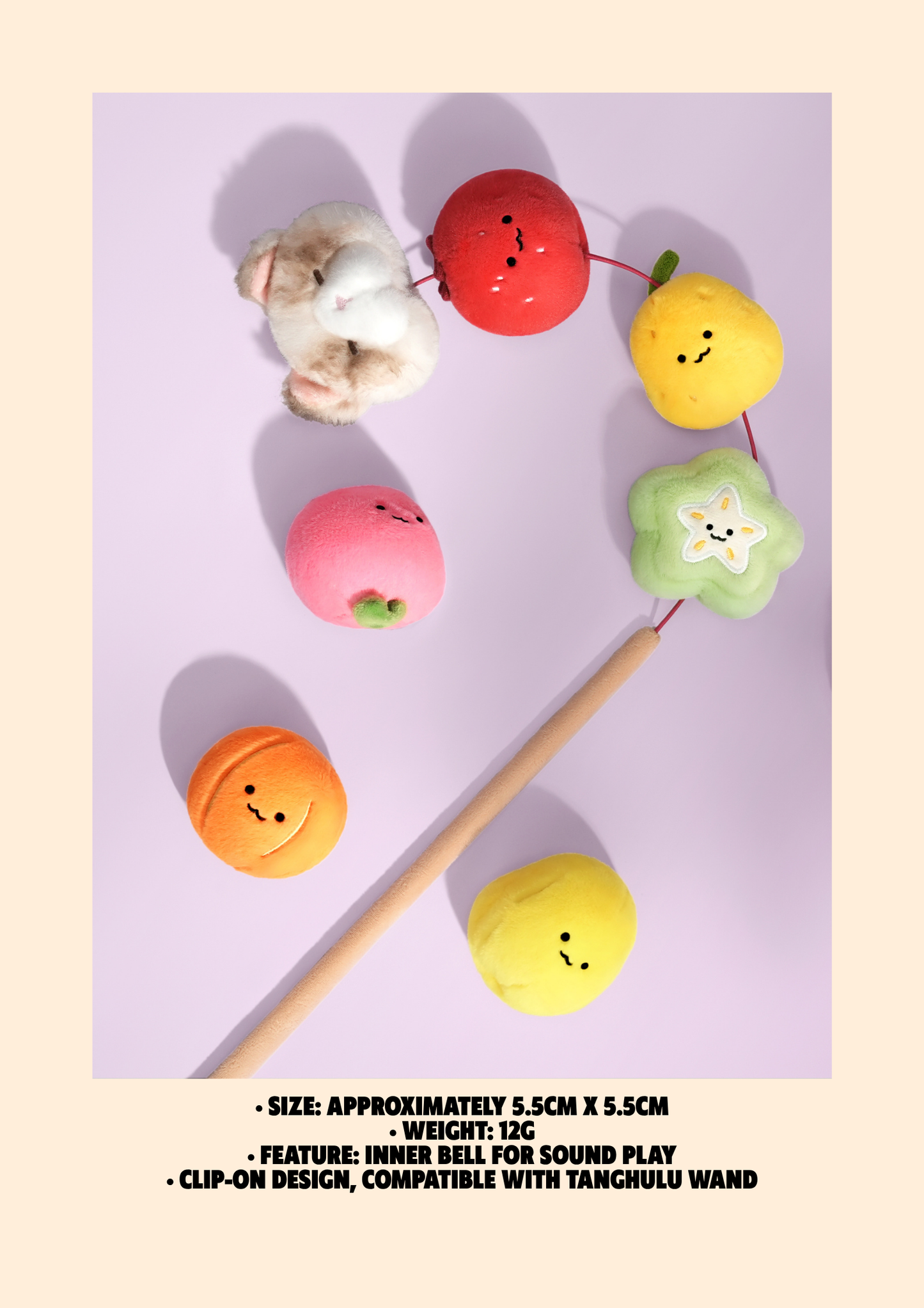 Visky’s Tanghulu Fruit — Orange Bell Charm