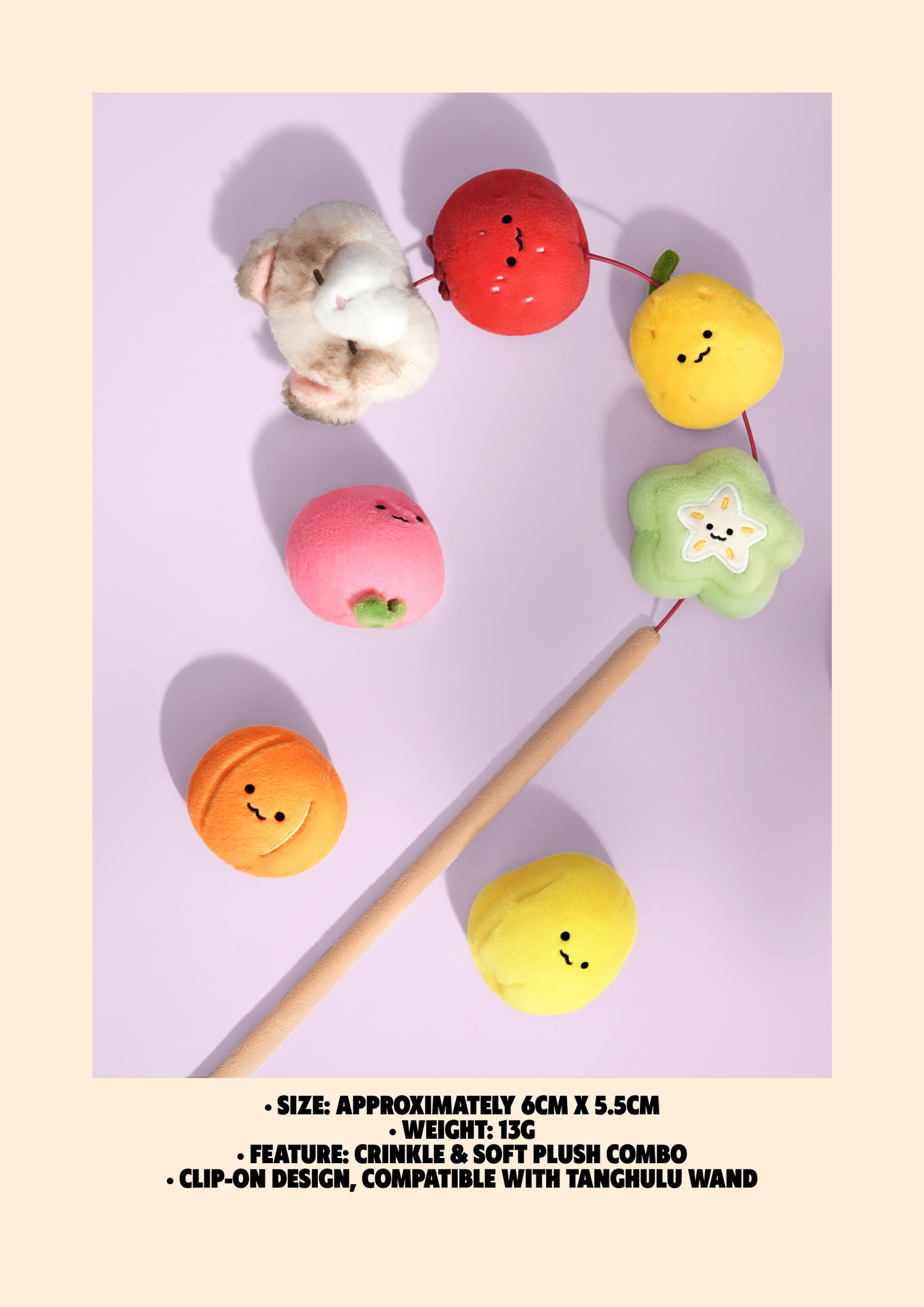 Visky’s Tanghulu Fruit — Jackfruit Squeaker Charm